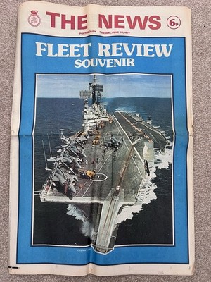 The News Portsmouth Fleet Review Souvenir Juni 1977 Silver Jubilee HMS Ark Royal