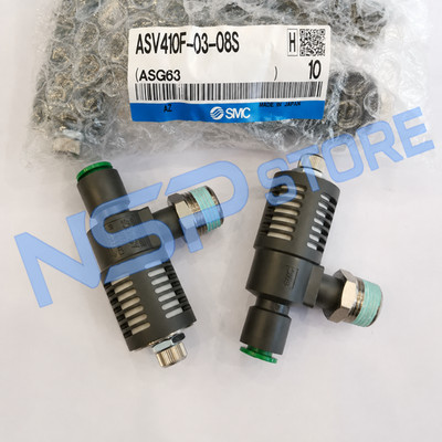 10PCS New SMC ASV410F-03-08S Speed Exhaust Controller R3/8 8mm Pneumatic