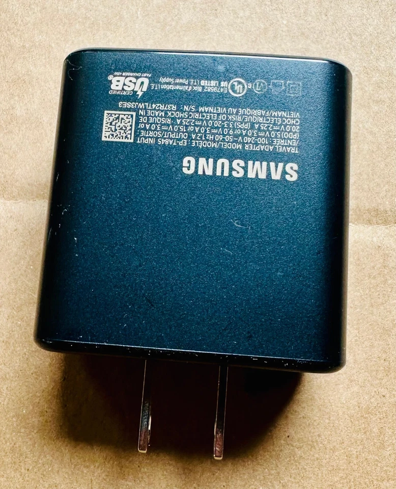 正品三星 45W 充电器及 3 英尺 USB-C 电缆 适用于 Galaxy S22 S23+ S24 Ultra — 第 4/4 张图片