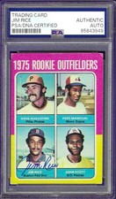 JIM RICE RED SOX SIGNED 1975 TOPPS ROOKIE CARD #616 PSA DNA AUTOGRAPH AUTO. rookie card picture