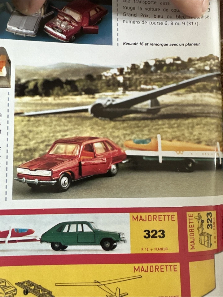 Jouet Ancien Majorette Renault 16 Rouge Métallisé Coffret Planeur 221 - Photo 4/4