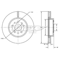 2x Bremsscheibe vorne für Opel Grandland-Grandland X A18 | 185523