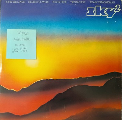 SKY 2 Vinyl Record VG+/VG ADSKY 2 1980