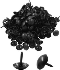 200Pcs Black Upholstery Tacks 9mm Antique Metal Thumb Nails for Furniture DIY