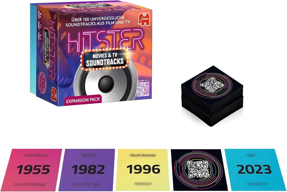 JUMBO SPIELE GMBH Hitster Film- & Serien-Soundtracks Partyspiel Kartenspiel