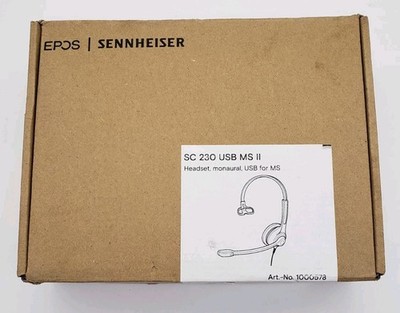 EPOS Sennheiser SC 230 USB MS II SINGLE-SIDED Business Headset - Black