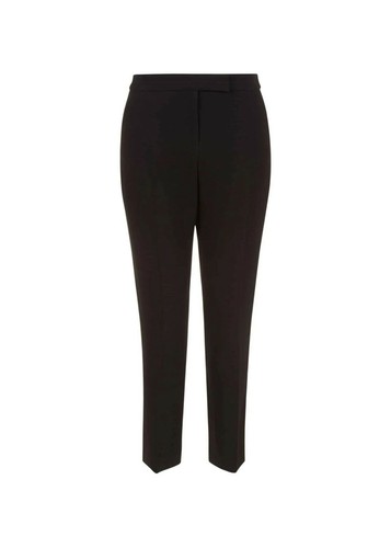 HOBBS Ladies Black Zip Fly Tapered Leg Pleated Anne Trousers Size UK 6 RRP £99 - Picture 8 of 9