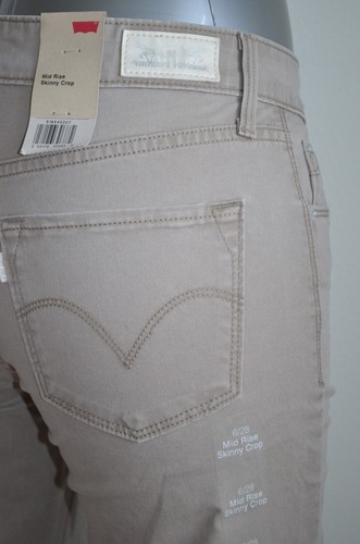Levi's Mid Rise Skinny Cropped Jeans Gazelle NWT Style 519540007 - Picture 7 of 10