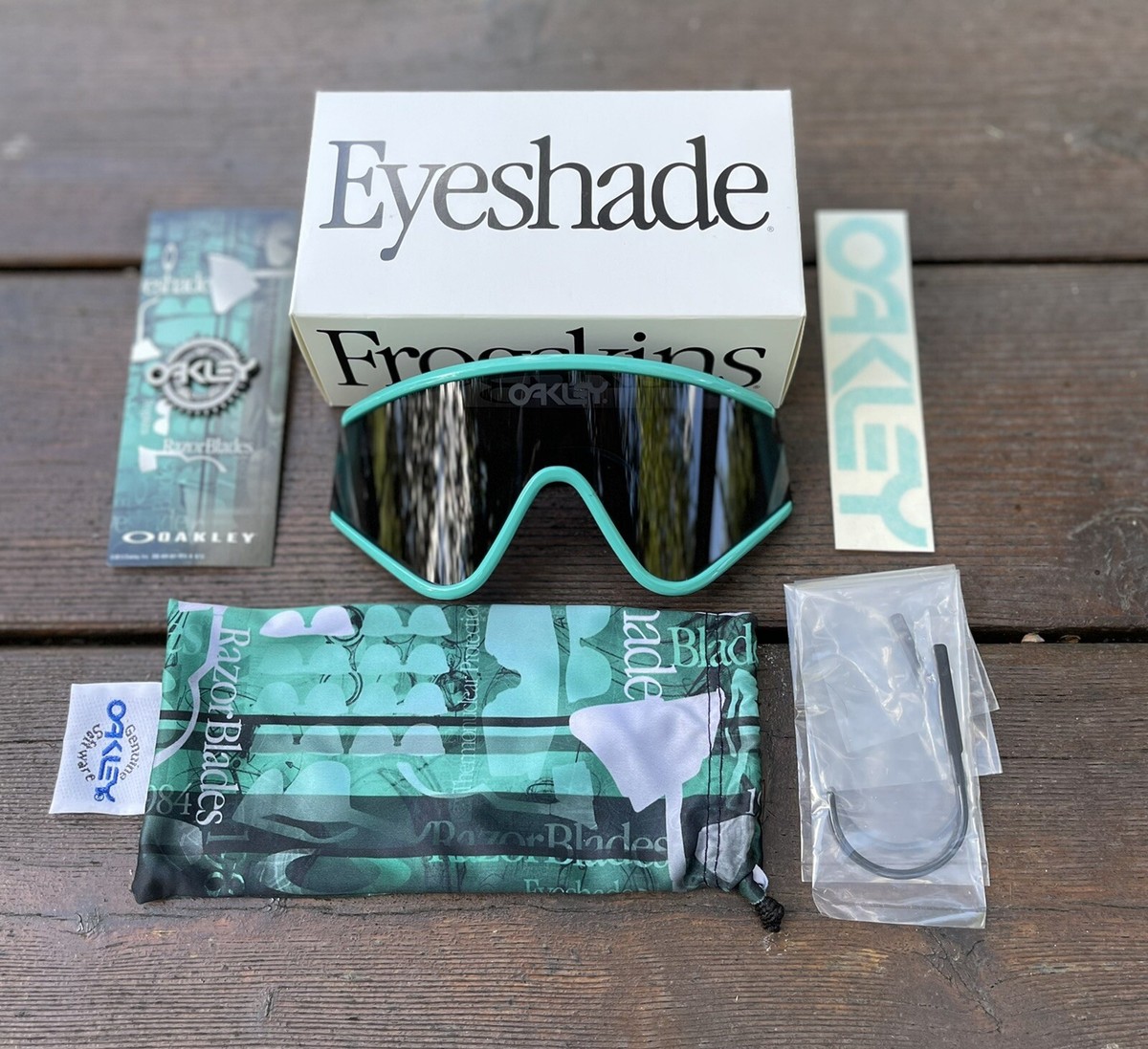 NIB Oakley Eyeshade Heritage Collection - Seafoam w/Grey NIB Oakley Eyeshade Heritage Collection - Seafoam w/Grey