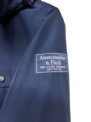 Abercrombie & Fitch Midweight Technical Jacket Navy Blue
