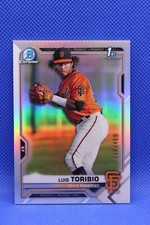 2021 Bowman Chrome Prospects Refractor /499 Luis Toribio #BCP-228 Giants SP