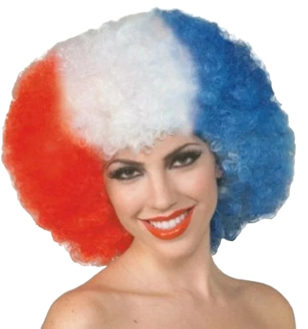 Multi-Color Político y patriótico Costume Wigs Cabello