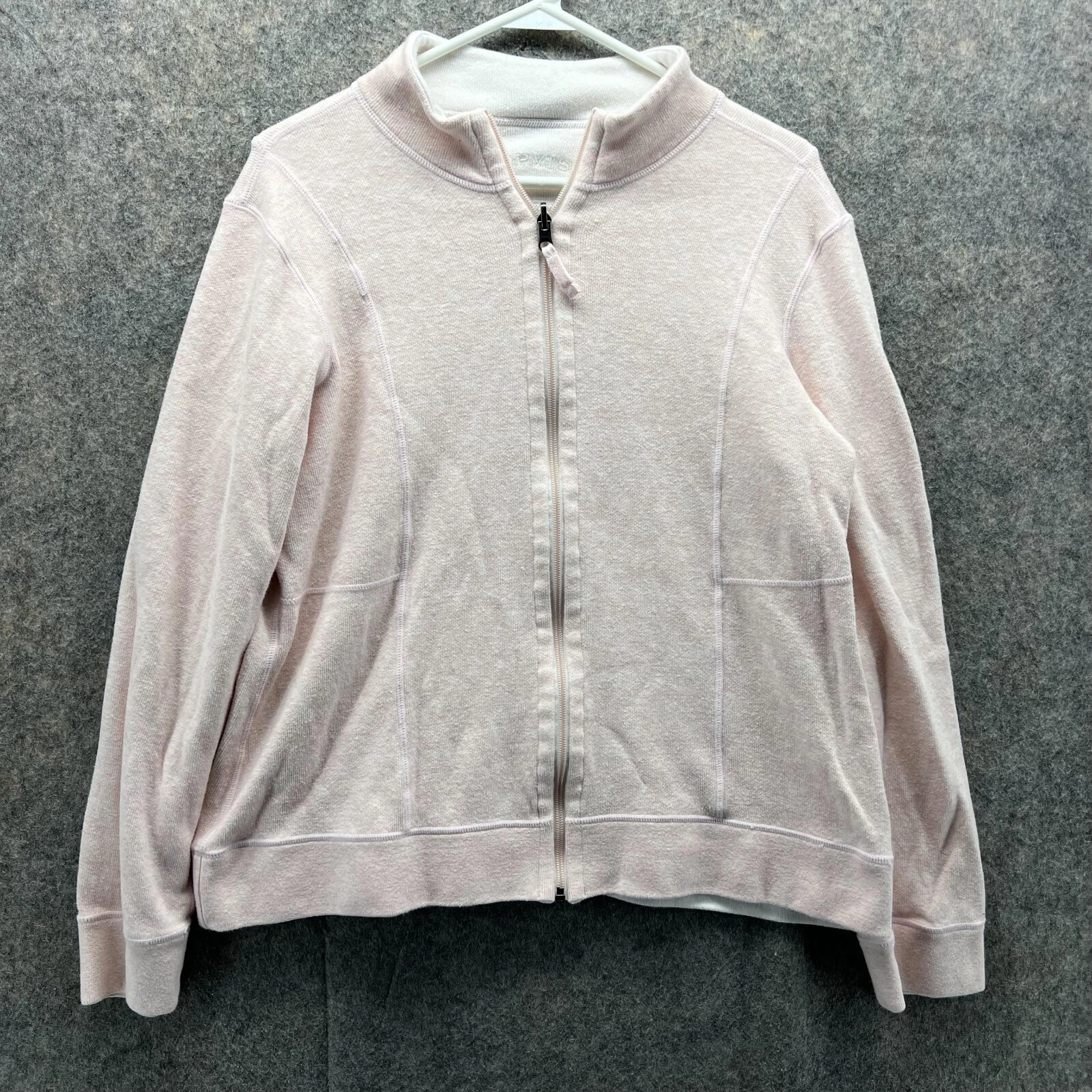 Orvis Sweater Women Small Pink Full Zip Sweatshirt Outdoors Fleece Reversible