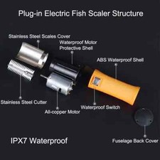Speder Fish Scaler Corded Electric Fish Scale...