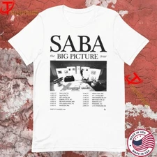 Saba The Big Picture Tour 2025 Dates T-shirts S-5XL Multicolor