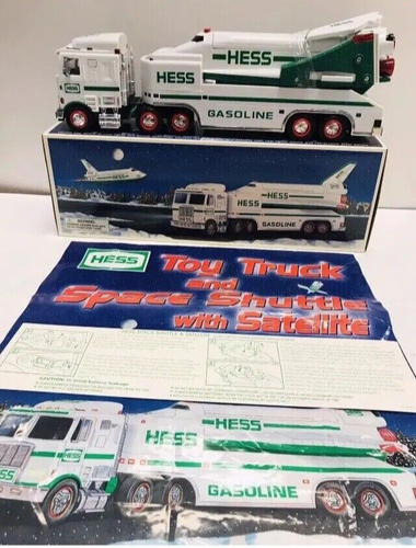 Vintage 8pc Hess Truck Lot Firetruck Bank Racer Space Shuttle Highball Glass - Picture 11 of 11