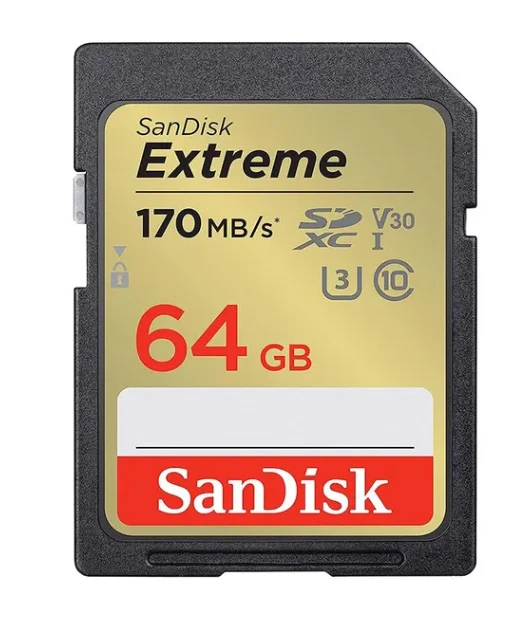 SanDisk Extreme SD Card 32GB 64GB 128GB SDXC Klass 10 Memory Card - Image 3 of 4