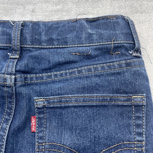 Levis 511 Boys Jeans 12 Reg Performance Slim Blue Denim Dark 26x27 Adjustable - Picture 5 of 8