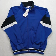 NWT Pierre Cardin Tracksuit Jacket Vintage Men's Large Blue Black Full Zip Rare