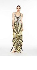 Vintage CAMILLA FRANKS Swarovski "Pinnacle Vortex" Round Neck Dress OSFA