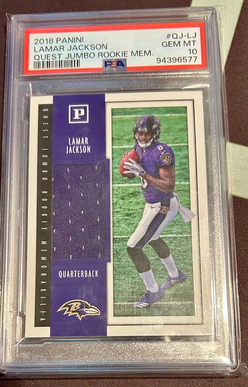 Lamar Jackson Panini Quest Jumbo Rookie Memorabilia #QJLJ Base
