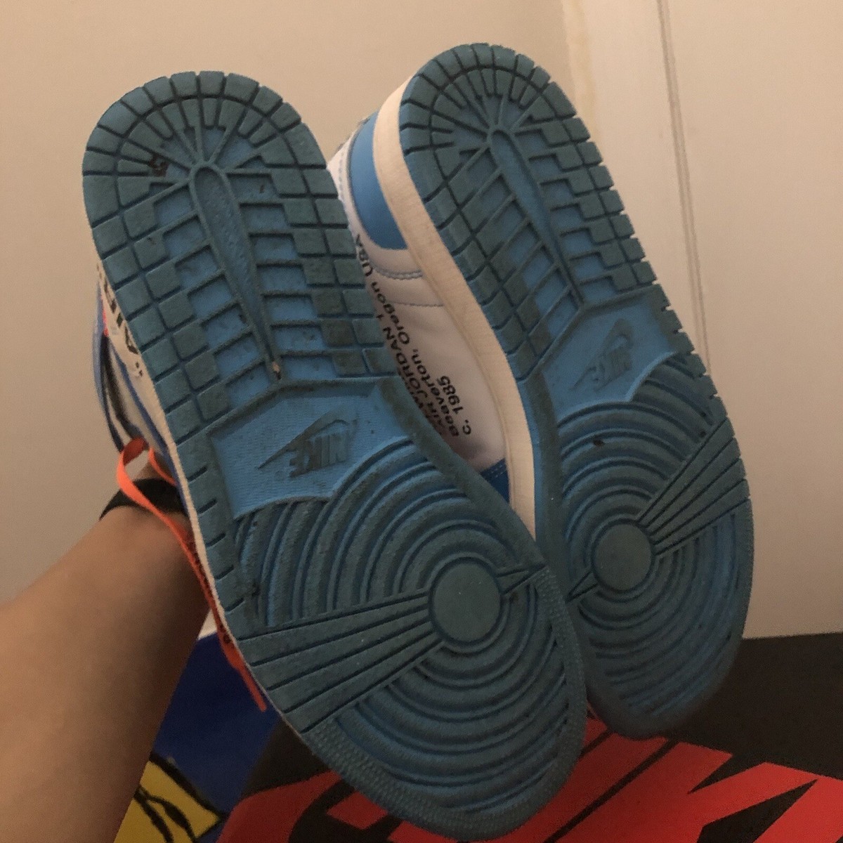 USED Jordan 1 Retro OG x Off-White High UNC - Size US 10 USED Jordan 1 Retro OG x Off-White High UNC - Size US 10