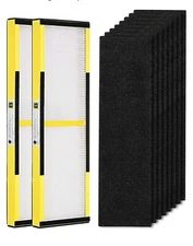 Isinlive 2 Pack FLT4825 True HEPA Filter B Replacement with Activated Carbon 