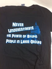 Gildan Ultra Cotton Printed T-Shirt - "NEVER UNDERESTIMATE" - NEW