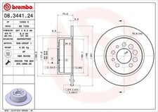 2x BREMBO Bremsscheibe Hinterachse für VOLVO