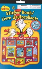1 sticker book - Dr.Seuss Sticker Booklet - 245 Stickers - 4 sheets - 2020
