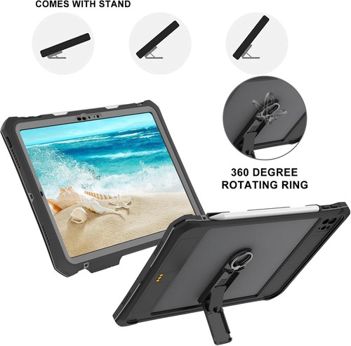 MRUOZRUI Ultimate Protection Compatible with iPad Pro 11 2024 Released Black - Picture 6 of 8