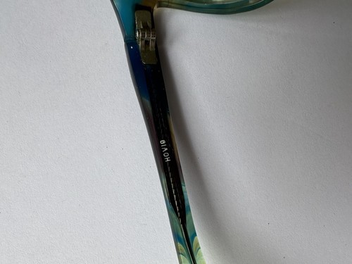 Vintage Fratelli Lozza HOVIO Blau Grün Oversized Oval Sonnenbrille Italy - Bild 14 von 17