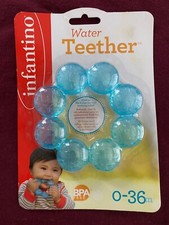 INFANTINO SOOTHING SOFT CIRCULAR WATER BABY TEETHER, BPA-FREE, AGE 0-36 CHILL