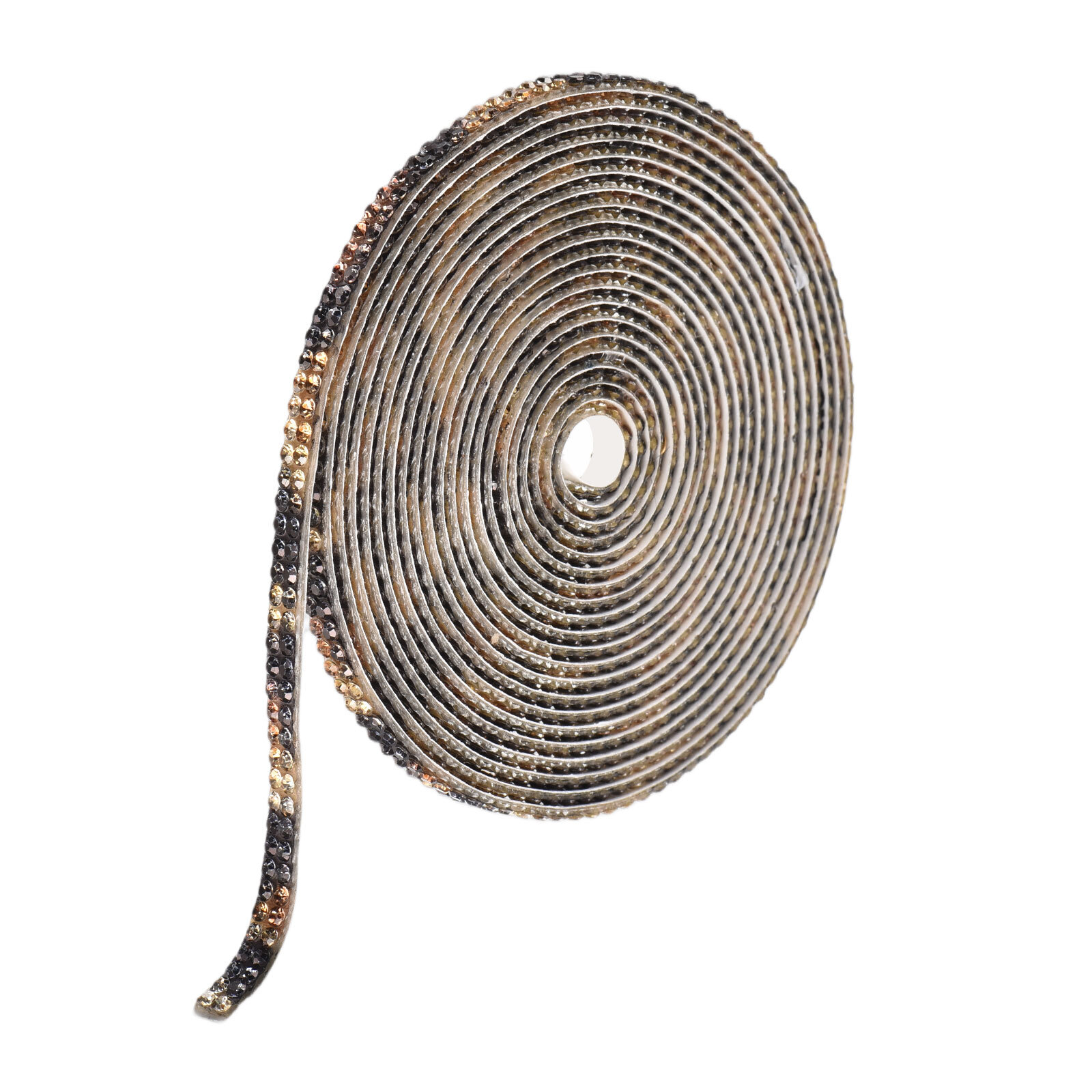 0.2 Inch Self Adhesive Rhinestone Strips 3 Yard for Crafts,Leopard Print