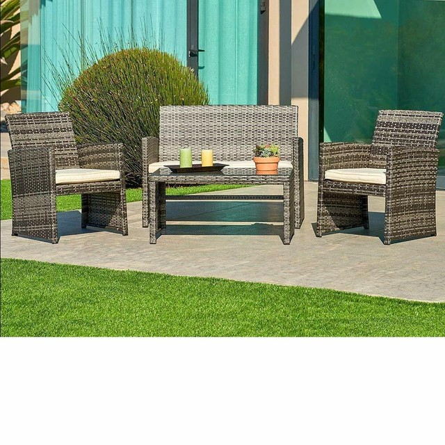 Crosley Furniture Palm Harbor All Weather Wicker Outdoor 5 Piece Conversation For Sale Online Ebay