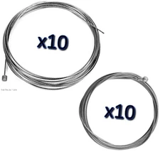 10 x Jagwire Slick Stainless Steel - Road - Brake & Shift Cables Set for Shimano