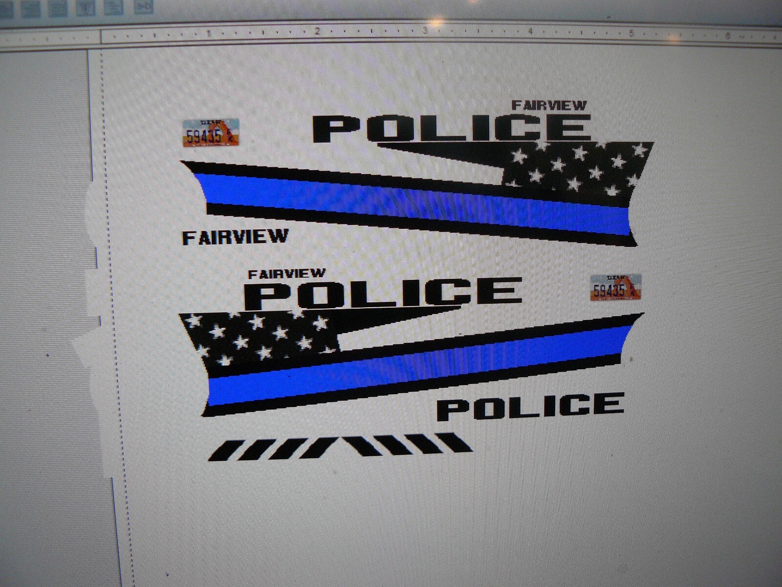 Fairview Utah Police pick up truck decals 164 two for one money eBay