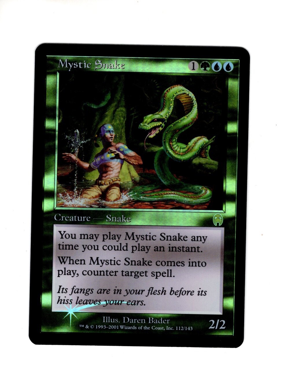 Mystic Snake Apocalypse FOIL NM- no clouding MTG Magic the Gathering