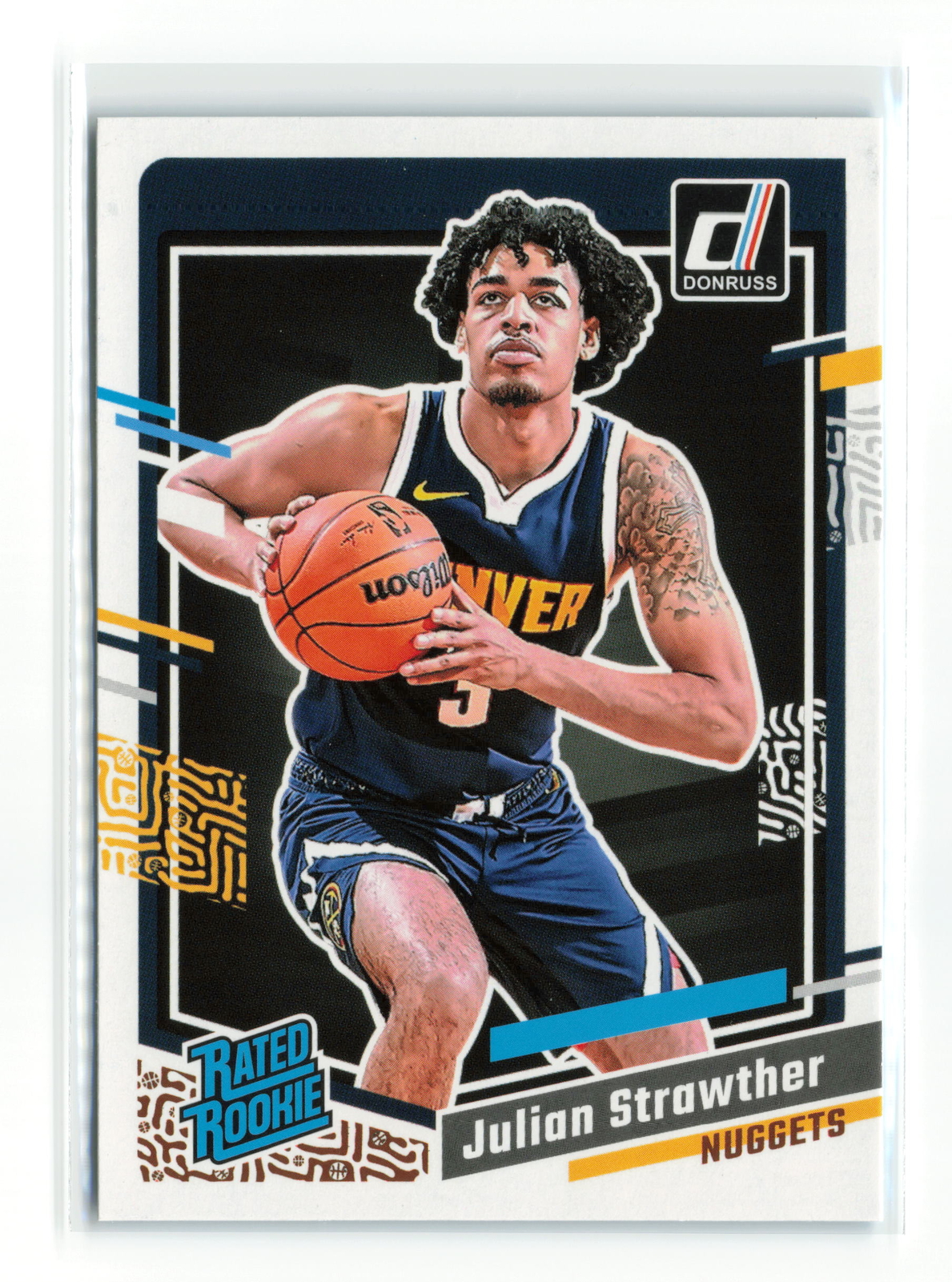 JULIAN STRAWTHER #242 2023-24 PANINI DONRUSS NUGGETS ROOKIE RC