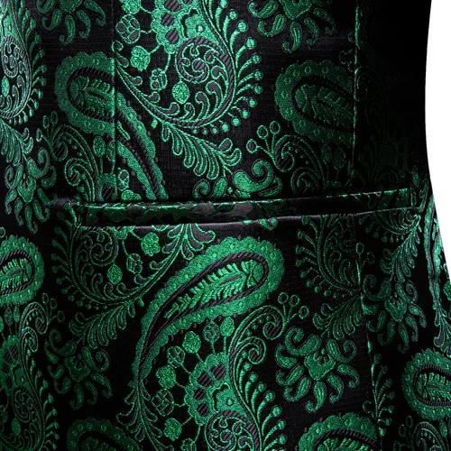 Para Hombres Floral Esmoquin Cena Chaqueta Calce Regular Chal Solapa Paisley Baile de graduación Fiesta Traje - Imagen 202 de 236