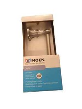 Moen Vale Double Post Pivoting Toilet Paper Holder, Brushed Nickel DN4408BN