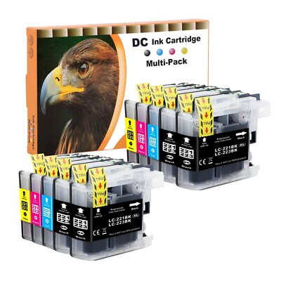 10 Patronen passend für Brother MFC-J480DW MFC-J680DW MFC-J880DW LC-223