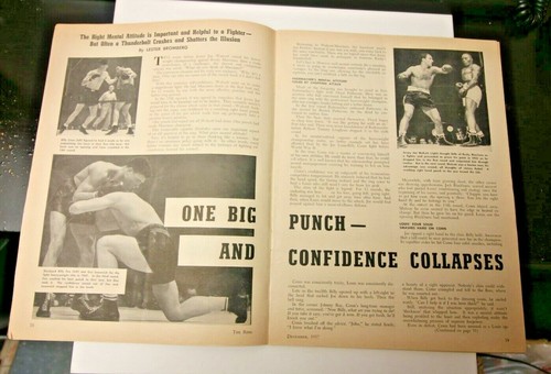 THE RING DEC 1957 JOHNNY DUNDEE COVER BOXING MAGAZINE RARE COOL VINTAGE CONDITIO - Picture 3 of 3