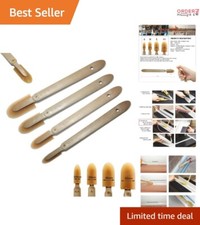 Caulk Silicone Sealant Finishing Tool Set Rubber Spreader Applicator 4 Sizes