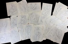 VICENC FARRES. PHASES. COLLECTION OF EROTIC DRAWINGS. PENCIL ON PAPER. 1960