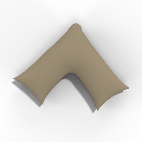 Almohada en forma de V de fibra hueca con funda de almohada ortopédica para el cuello trasero GRATIS. - Imagen 64 de 94