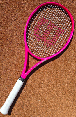 Tennisschläger Wilson Burn 105S PINK, Griffstärke 1, neu und neu besaitet