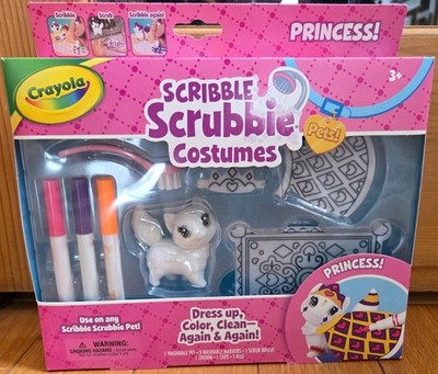 Kids Crayola Scribble Scrubbie Pet Princess Coloring Art Playset NEW