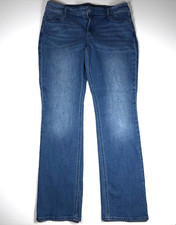 Old Navy Jeans Women 14 Long Blue Mid Rise Bootcut Stretch Casual Everyday