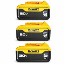 3 NEW DeWalt DCB205 20V MAX 5.0 Ah Lithium Ion 5 Amp Battery Pack W Fuel Gauge